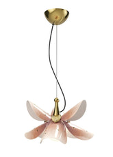 Blossom Hanging Lamp, Pink & Golden Luster (US)
